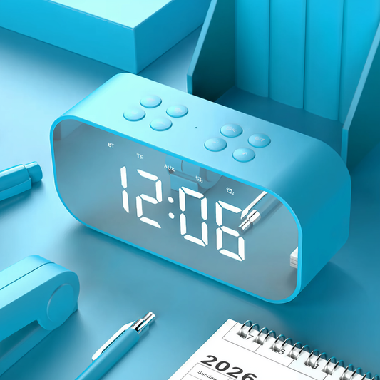 Digital Clock with Bluetooth Speaker